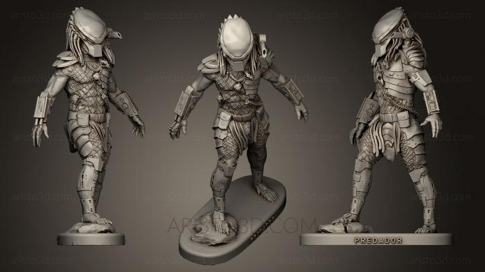 Figurines heroes, monsters and demons (STKM_0500) 3D model for CNC machine